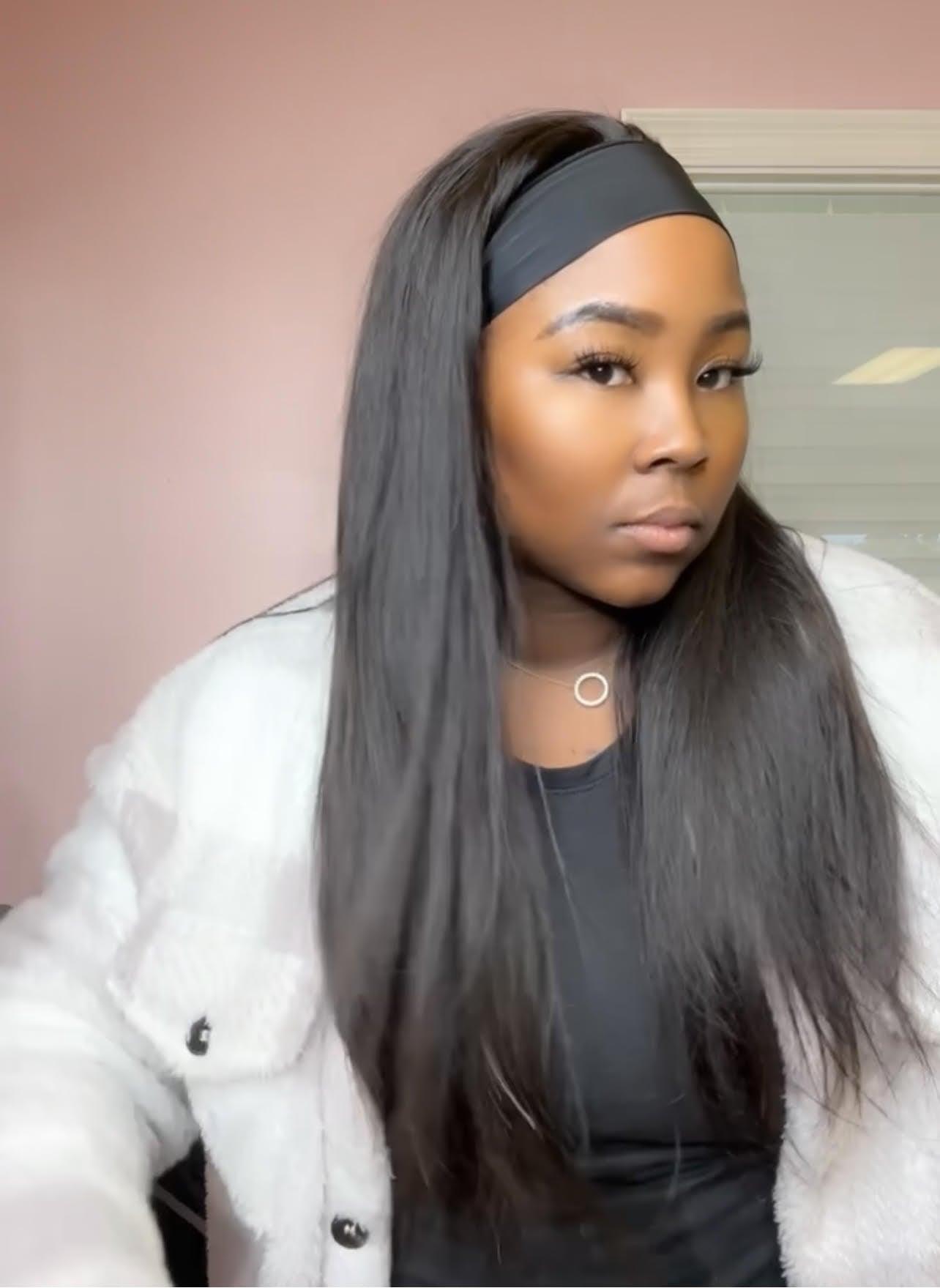Head band wig